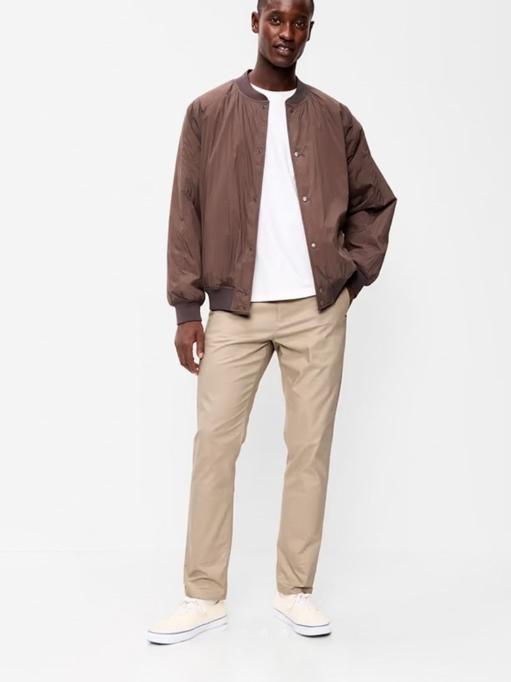 Old Navy Men's Khaki Straight Leg Chinos - Light Tan